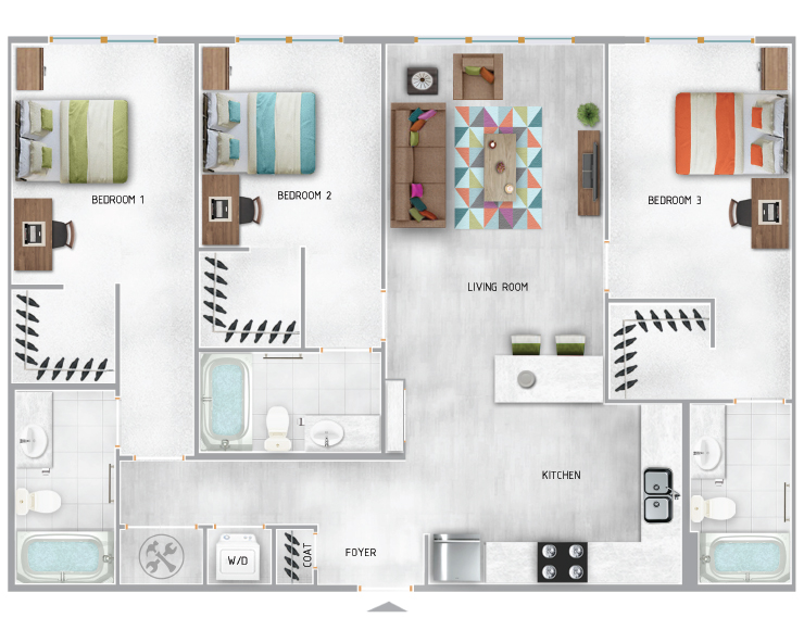 C1-B Floor plan