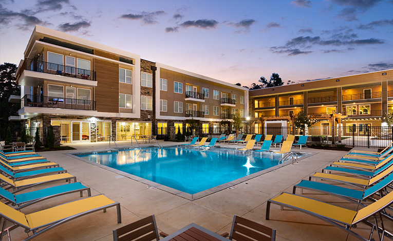 resort style pool