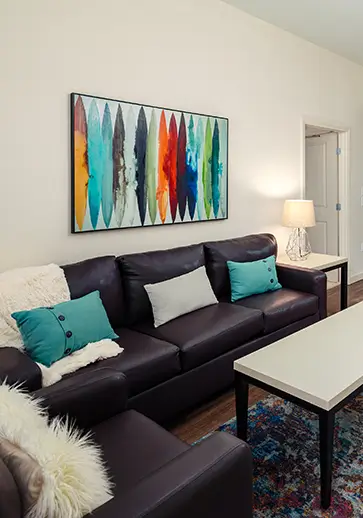 furnished living space
