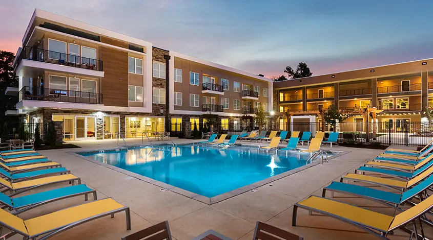 resort style pool