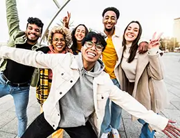 group of diverse young adults